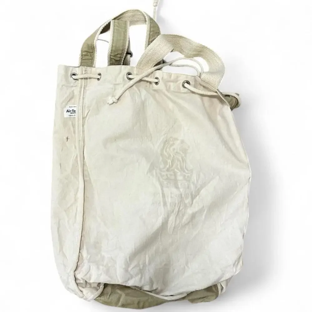 Ritz Carlton weekend travel bag cotton canvas old money